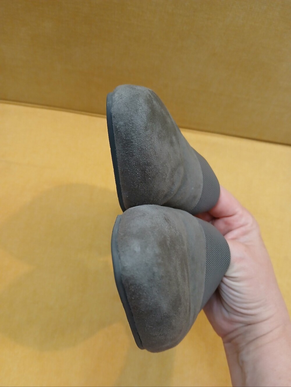 Eileen Fisher Hilly D'orsay Wedge Pump Women's Gray Suede Slip-On Heels Size 9.5 - Picture 6 of 9